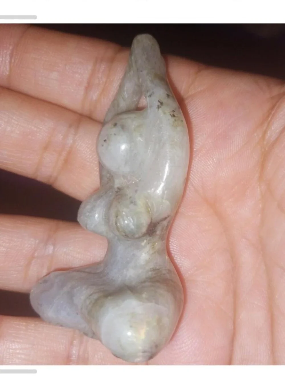 Labradorite Meditation Goddess carving